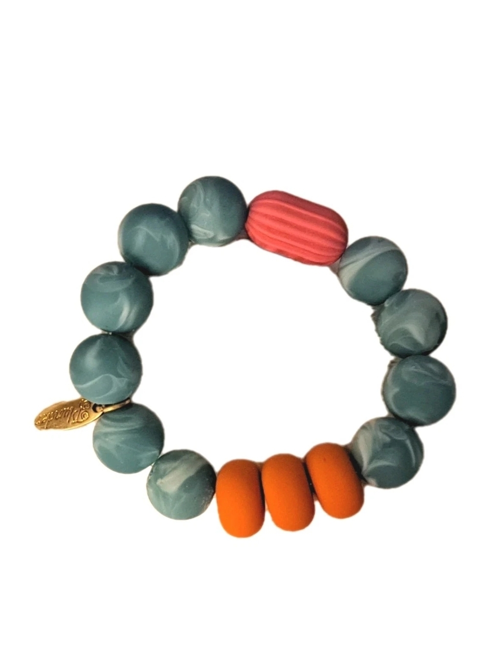 Plunder Jewelry Stretch Silicone Beads Bracelet  New 426-cb43